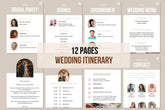 Wedding Itinerary For Guests | Mobile | 12 Pages